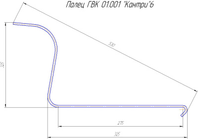 Палец ГВ-6 пружинный (грабли Кантри)