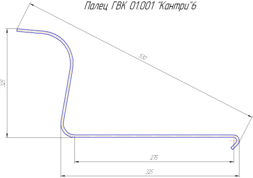 Палец ГВ-6 пружинный (грабли Кантри)