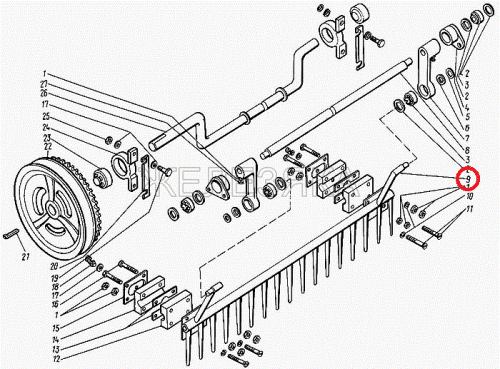 Гребень Енисей КДМ 2-73-2А половонабивателя