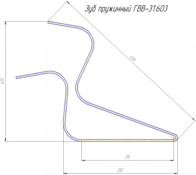 Палец ГВВ 31.603 длинный