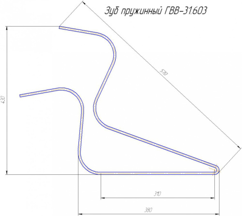 Палец ГВВ 31.603 длинный