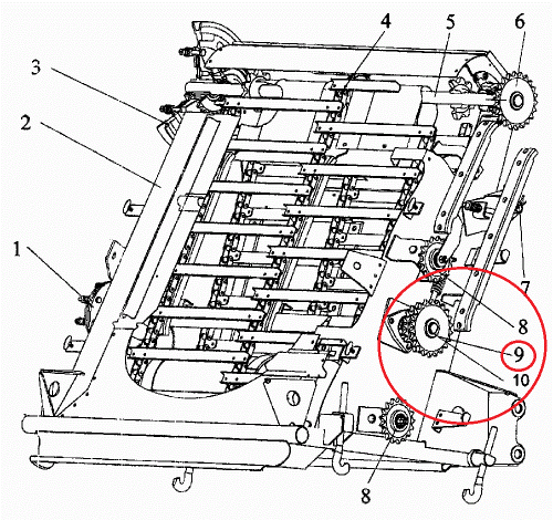 Блок звездочек ЖКН 5-6-5