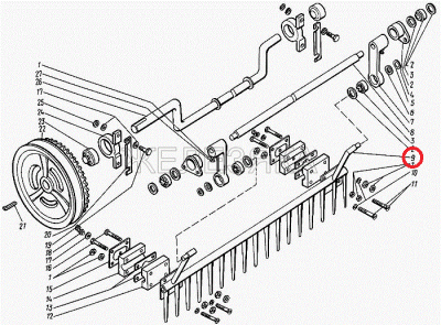 Гребень Енисей КДМ 2-73-2А половонабивателя